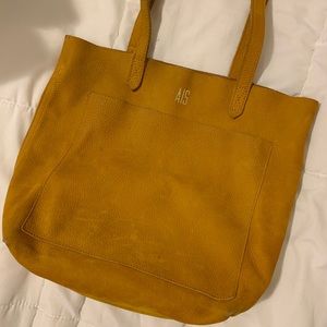 Madewell Medium Transport Tote Mustard Yellow